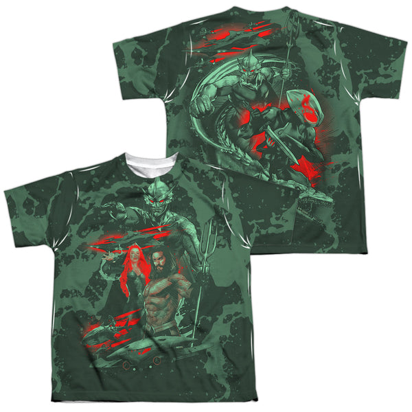 Aquaman Movie - Good And Evil Youth Short Sleeve 100% Poly