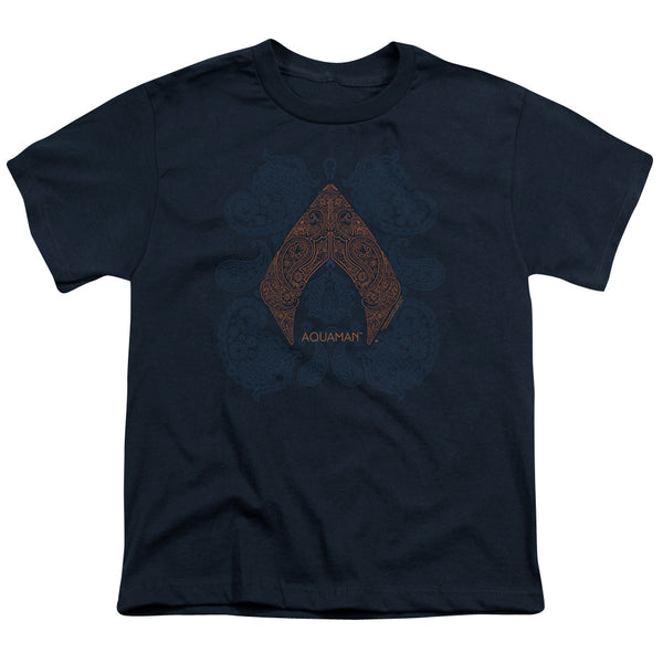 Aquaman Movie - Aqua Paisley Youth Short Sleeve
