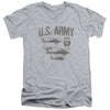 Army - Airborne Adult Slim Fit V Neck Cotton