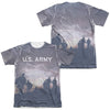 Army - Up Hill (Front - Back Print) Adult Regular Fit Short Sleeve 65 - 35 Poly - Cotton