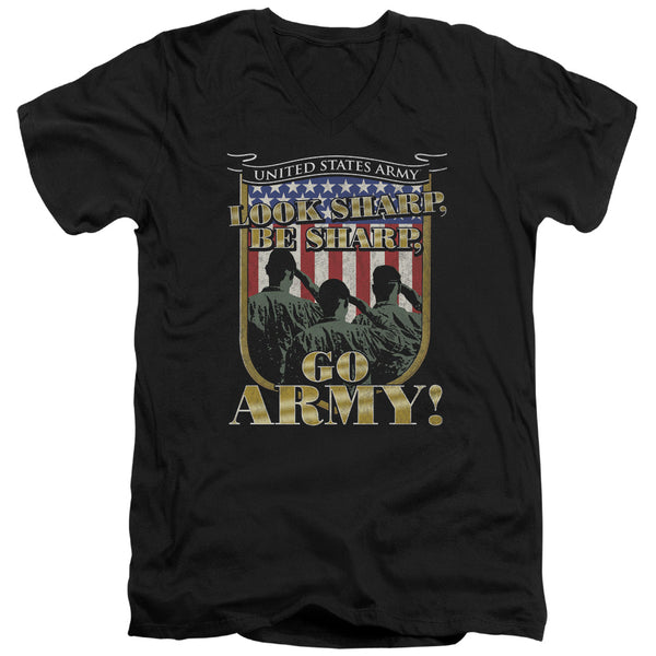 Army - Go Army Adult Slim Fit V Neck Cotton