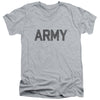 Army - Star Adult Slim Fit V Neck Cotton