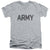 Army - Star Adult Slim Fit V Neck Cotton