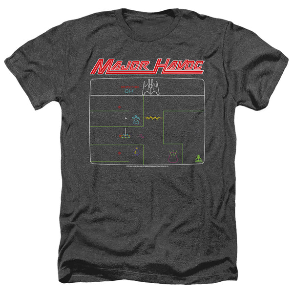 Atari - Major Havoc Screen Adult Regular Fit Heather Short Sleeve