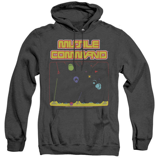 Atari - Missle Screen Adult Heather Hoodie