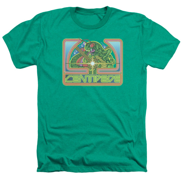 Atari - Centipede Green Adult Regular Fit Heather Short Sleeve