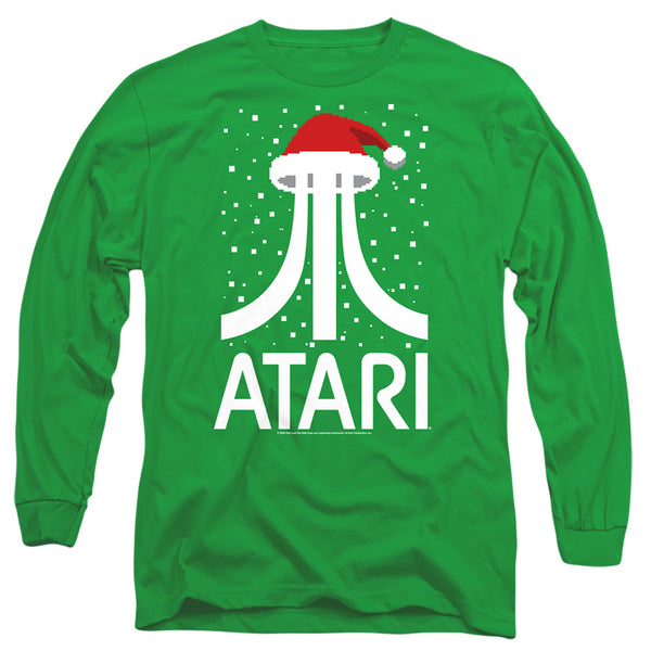 Atari - Pixel Santa Hat Adult Long Sleeve