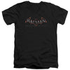 Batman Arkham Knight - Logo Adult Slim Fit V Neck Cotton