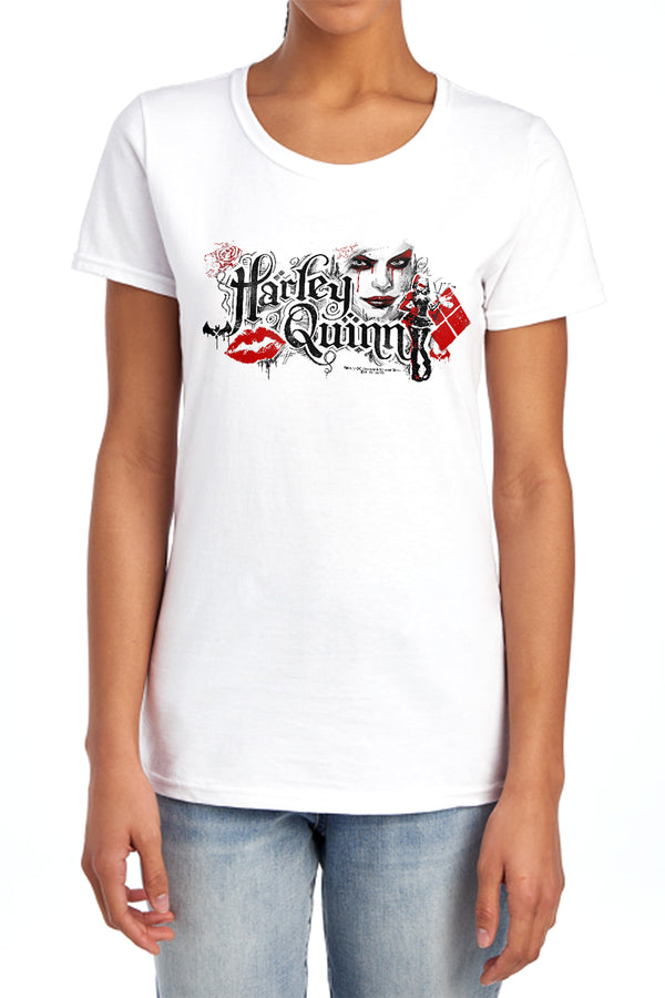 Batman Arkham Knight - Lips Women's Short Sleeve