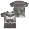 Batman Arkham Knight - Poster (Front - Back Print) Adult Regular Fit Short Sleeve 65 - 35 Poly - Cotton