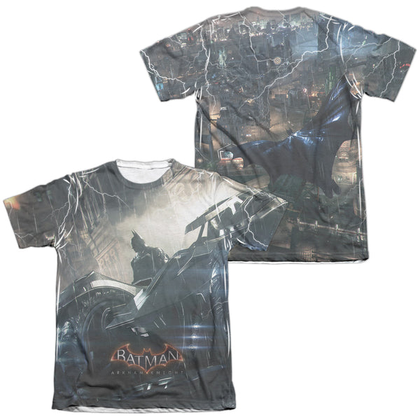 Batman Arkham Knight - Into The Night (Front - Back Print) Adult Regular Fit Short Sleeve 65 - 35 Poly - Cotton