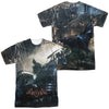 Batman Arkham Knight - Into The Night (Front - Back Print) Adult Regular Fit Short Sleeve 100% Poly