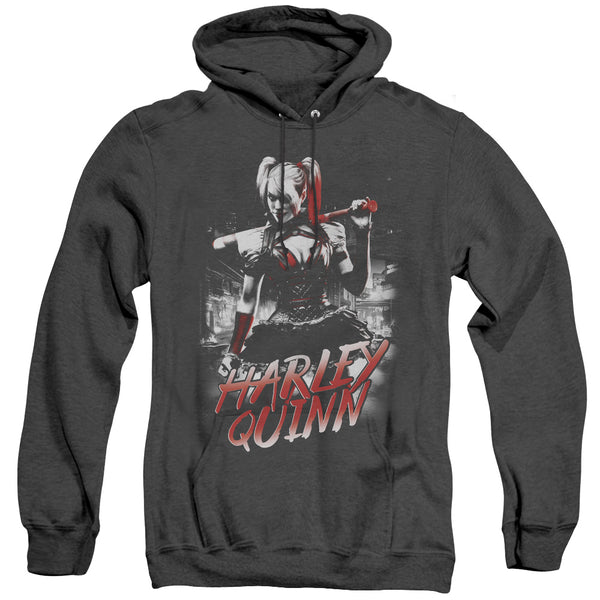 Batman Arkham Knight - Quinn City Adult Heather Hoodie