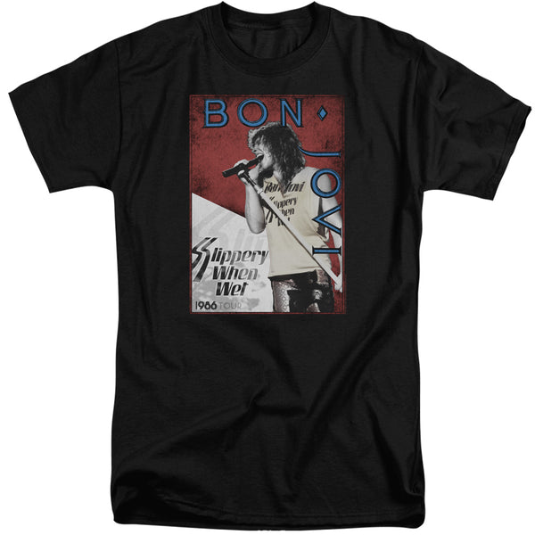 Bon Jovi - 86 Tour Adult Tall Fit Short Sleeve
