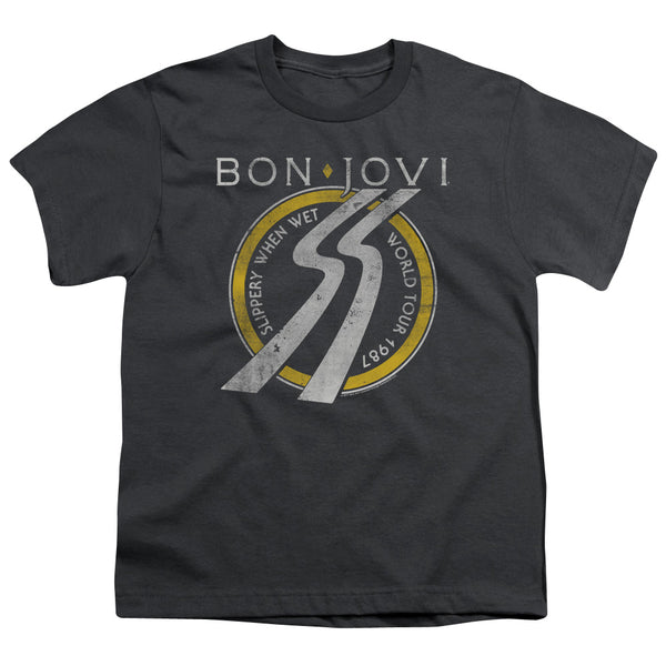 Bon Jovi - Slippery When Wet World Tour Youth Short Sleeve