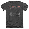 Bon Jovi - Slippery Cover Adult Regular Fit Heather Short Sleeve