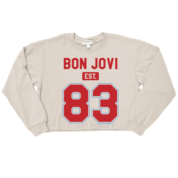 Bon Jovi - Bon Jovi Est 83 Crop Sweatshirt