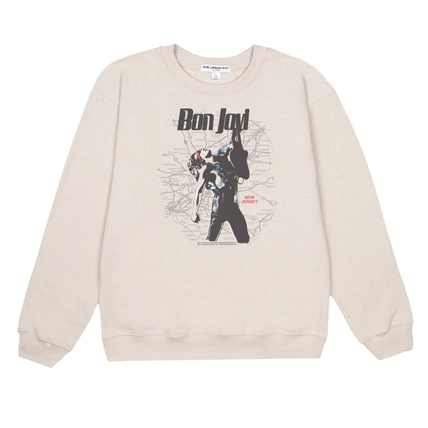 Bon Jovi - Bon Jovi On Map Williow Sweatshirt