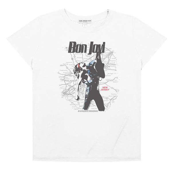 Bon Jovi - Bon Jovi On Map Loose Tee
