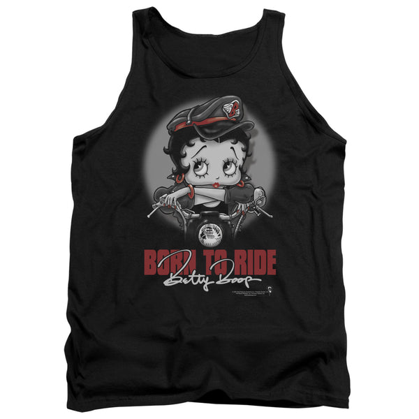 Betty Boop - Born To Ride Adult Tank Top