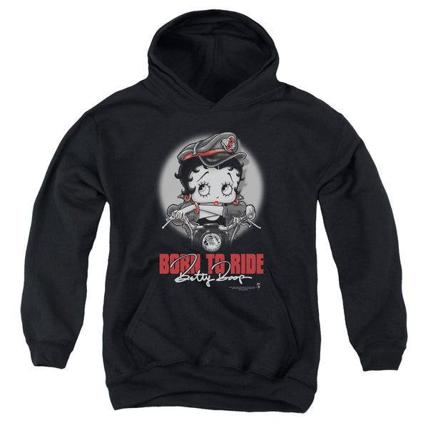 Betty Boop - Born To Ride Youth Hooded Sweatshirt