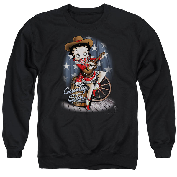 Betty Boop - Country Star Adult Crewneck Sweatshirt