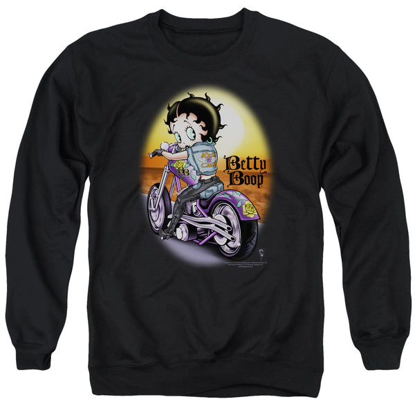 Betty Boop - Wild Biker Adult Crewneck Sweatshirt