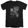Betty Boop - Choppers Adult Slim Fit V Neck Cotton