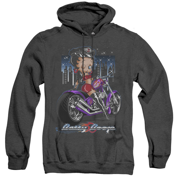 Betty Boop - City Chopper Adult Heather Hoodie