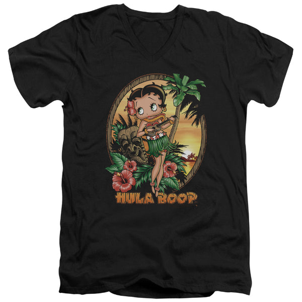 Betty Boop - Hula Boop Ii Adult Slim Fit V Neck Cotton