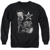 Betty Boop - With The Band Adult Crewneck Sweatshirt