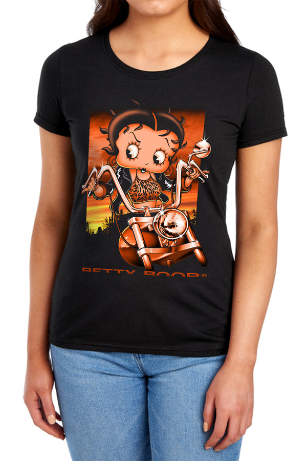 Betty Boop - Sunset Rider Women's Short Sleeve