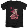 Betty Boop - Sexy Star Adult Slim Fit V Neck Cotton