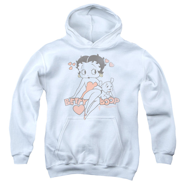 Betty Boop - Classic With Pup Youth Hooded Sweatshirt