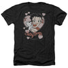 Betty Boop - Classic Kiss Adult Regular Fit Heather Short Sleeve