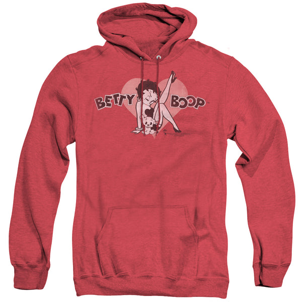 Betty Boop - Vintage Cutie Pup Adult Heather Hoodie