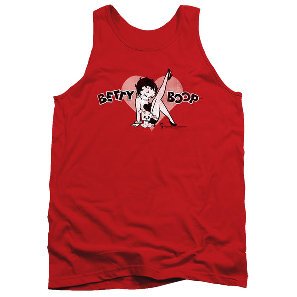 Betty Boop - Vintage Cutie Pup Adult Tank Top