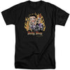 Betty Boop - Biker Flames Boop Adult Tall Fit Short Sleeve