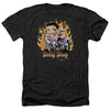 Betty Boop - Biker Flames Boop Adult Regular Fit Heather Short Sleeve