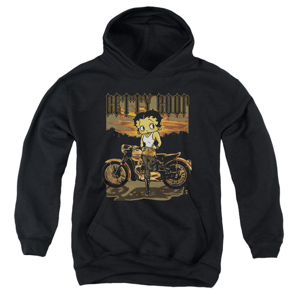 Betty Boop - Rebel Rider Youth Hooded Sweatshirt