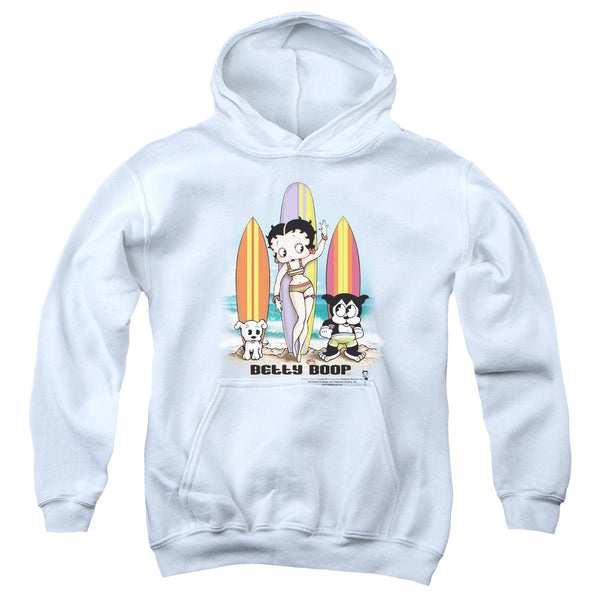Betty Boop - Surfers Youth Hooded Sweatshirt