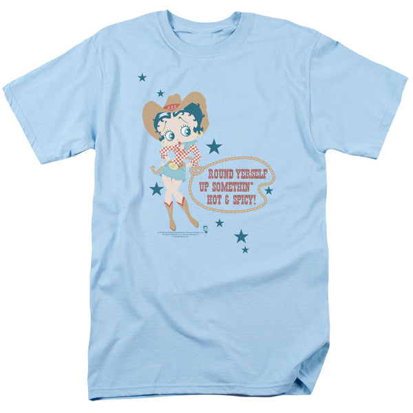 Betty Boop - Hot And Spicy Cowgirl Adult Regular Fit Short Sleeve