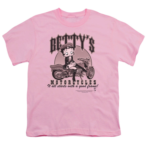 Betty Boop - Bettys Motorcycles Youth Short Sleeve