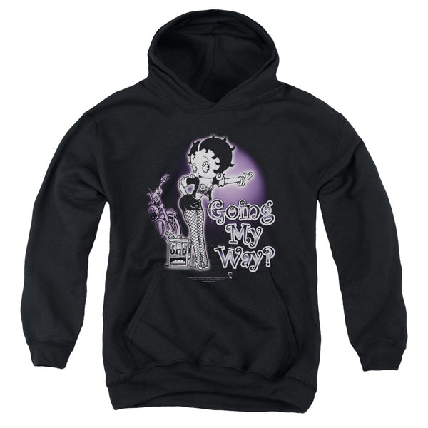 Betty Boop - My Way Youth Hooded Sweatshirt
