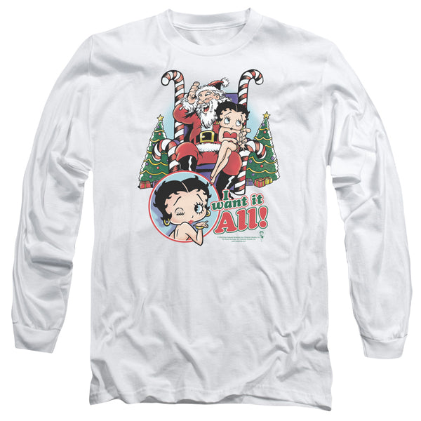 Betty Boop - I Want It All Adult Long Sleeve