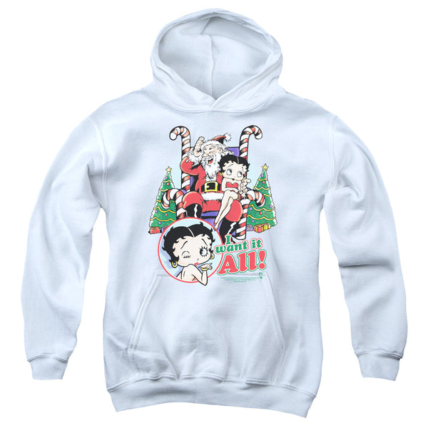 Betty Boop - I Want It All Youth Hooded Sweatshirt