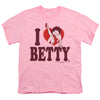 Betty Boop - I Heart Betty Youth Short Sleeve