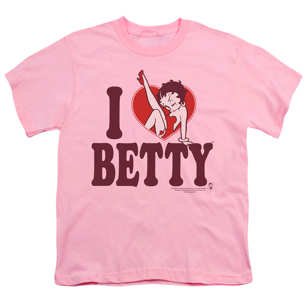 Betty Boop - I Heart Betty Youth Short Sleeve
