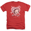 Betty Boop - Baby Heart Adult Regular Fit Heather Short Sleeve