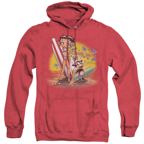 Betty Boop - Surf Adult Heather Hoodie